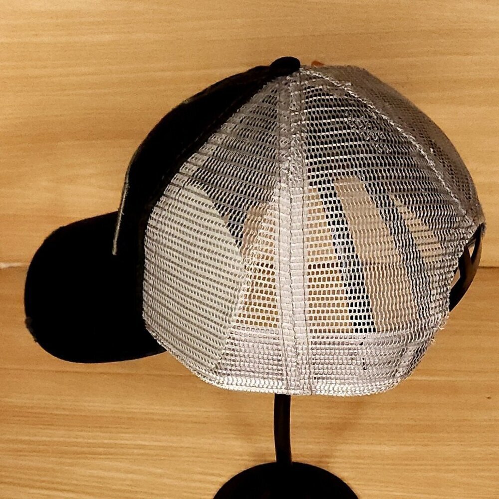 Pukka New Mens Desert Canyon Black Grey Distressed Snap Back Hat - Picture 4 of 5